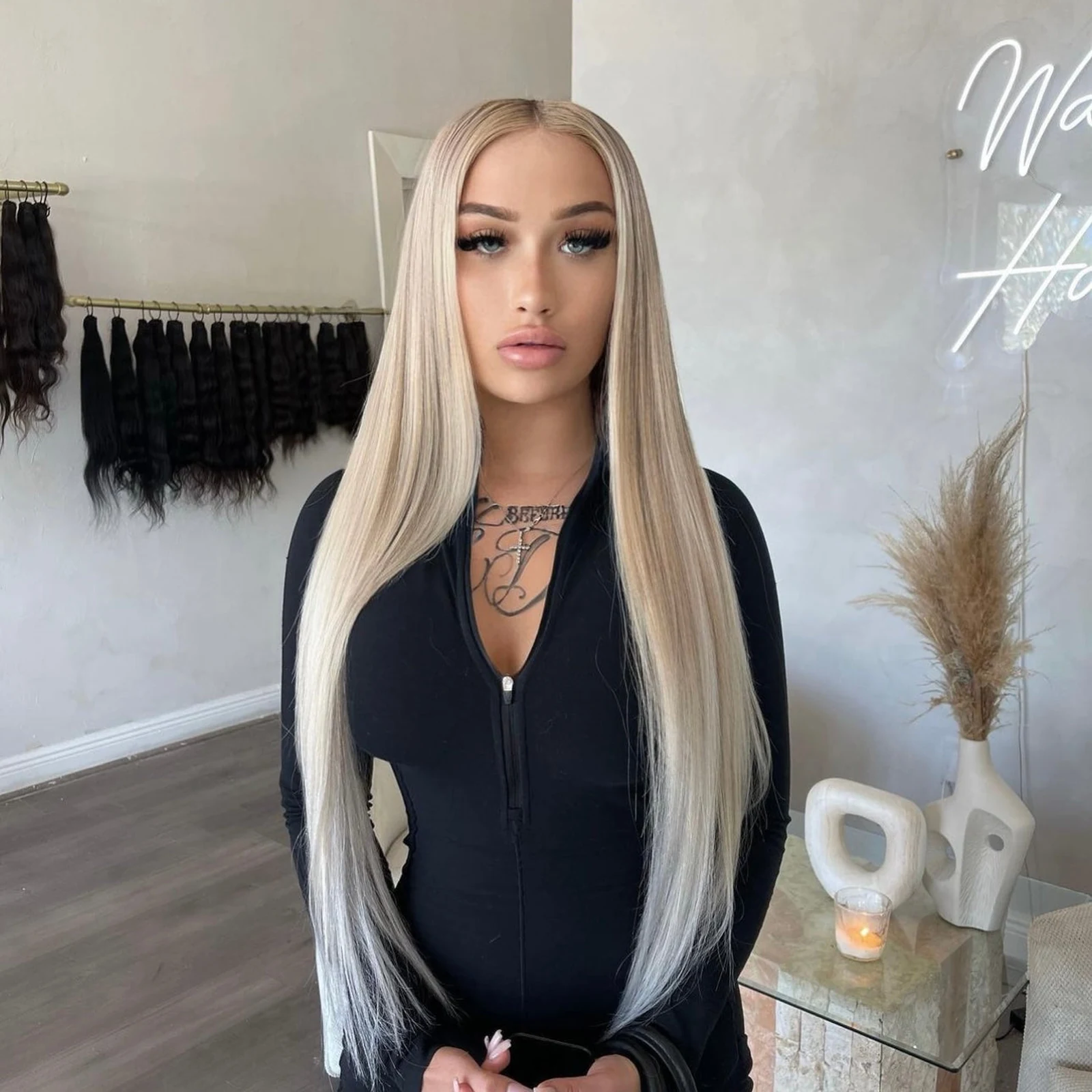Blonde luxury wavy bundle