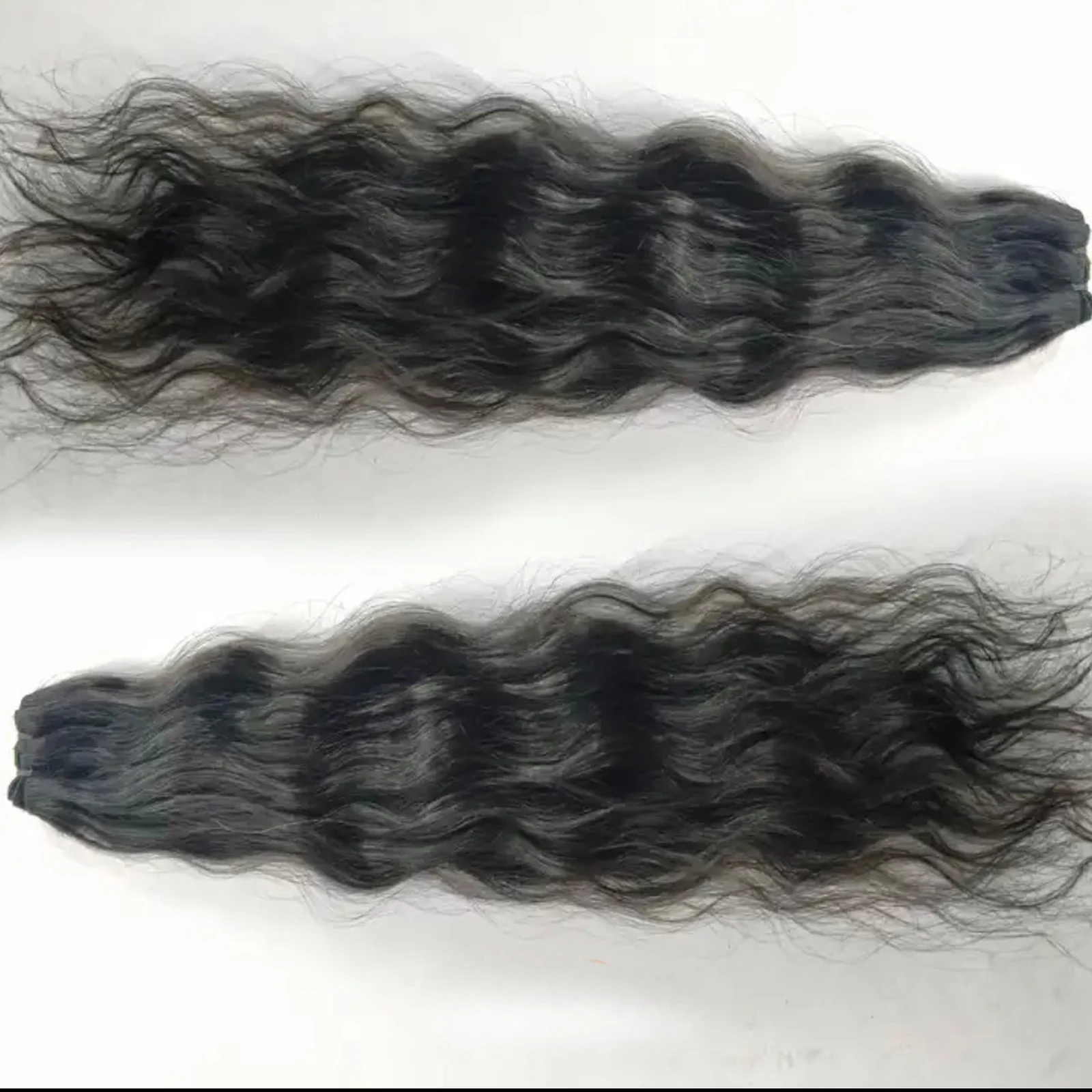 Raw wavy bundles